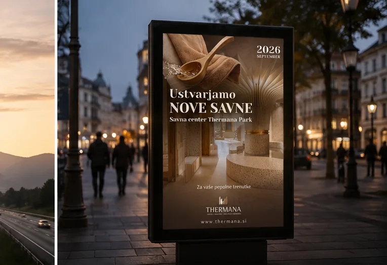 Citylight oglas v mestnem jedru