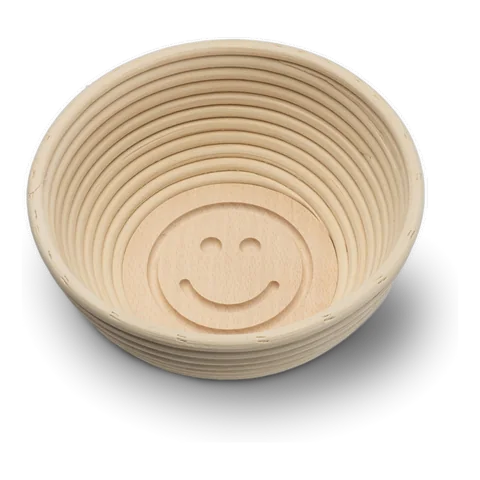 Engraved round proofing baskets