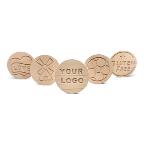 Interchangeable engraved round plates