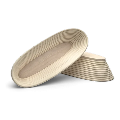 Long pointed proofing baskets – wooden bottom