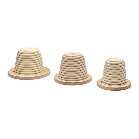 Round insertion for ring proofing basket