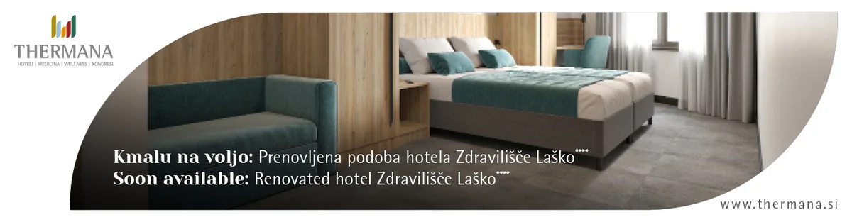 Thermana banner: prenovljen hotel Zdravilišče Laško