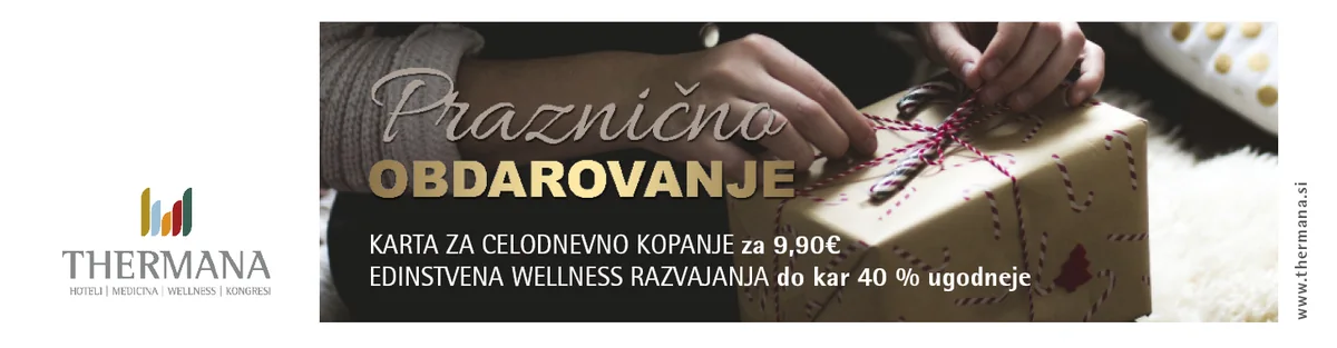 Thermana banner: praznično obdarovanje
